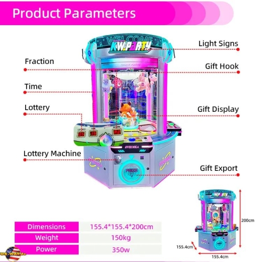 FS-5052 KW Snack Party Prize Redemption Games – 4-Spieler Gewinnspielautomat