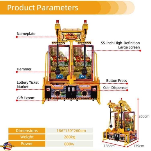 FS-5056 Crazy Hammer Hitting Arcade