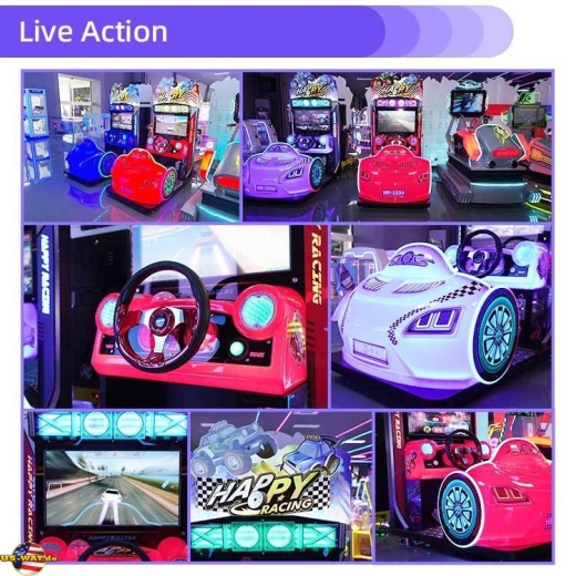 FS-6023 Happy Car Racing Arcade Game Machines