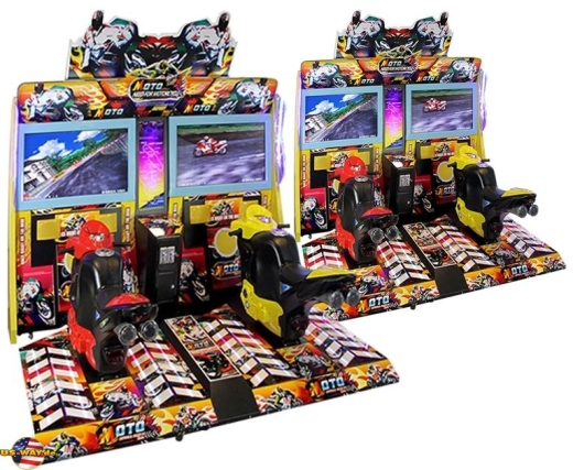 FS-6004 42-Inch Flame FF Motorcycle – Motorrad Racing Arcade für 2 Spieler