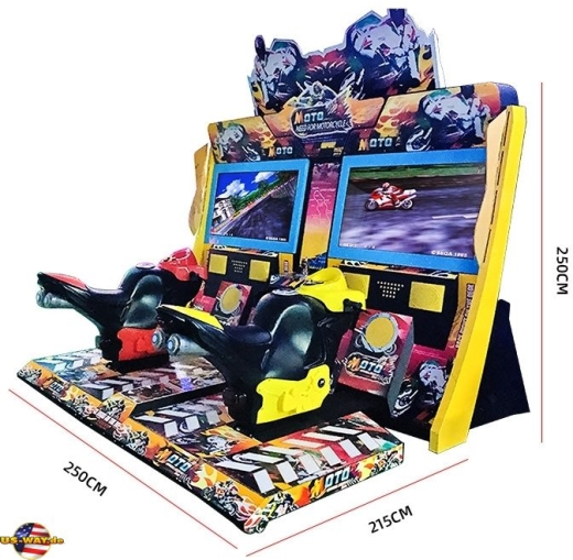 FS-6004 42-Inch Flame FF Motorcycle – Motorrad Racing Arcade für 2 Spieler