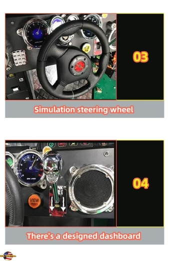 FS-6053 Custom Coin Operated 42 Inch Driving Car Racing Game Machine