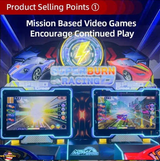 FS-6058 Superburn Racing D – 2 Spieler Driving Arcade Game