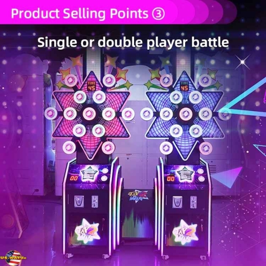 FS-6209 Tap 2 Win Light Up Quick Push Game Ticket Redemption Arcade Machine
