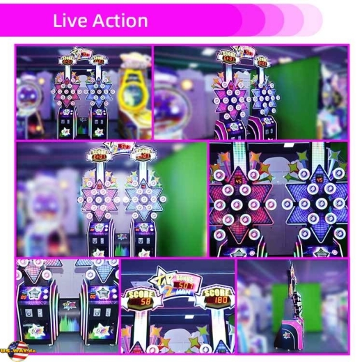FS-6209 Tap 2 Win Light Up Quick Push Game Ticket Redemption Arcade Machine