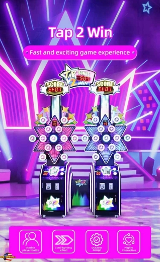 FS-6209 Tap 2 Win Light Up Quick Push Game Ticket Redemption Arcade Machine