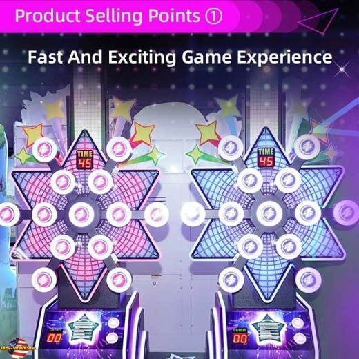 FS-6209 Tap 2 Win Light Up Quick Push Game Ticket Redemption Arcade Machine