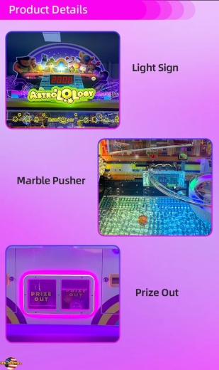 FS-6224 AstroLOLogy Marble Pusher Game Redemption Arcade