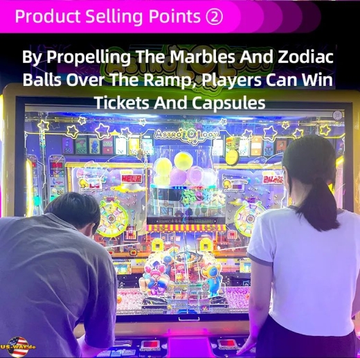 FS-6224 AstroLOLogy Marble Pusher Game Redemption Arcade