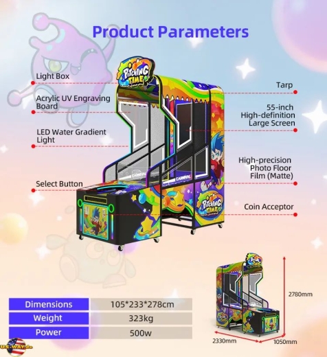 FS-6235 Boom Party Coin Operated Video Smashing Ball Arcade