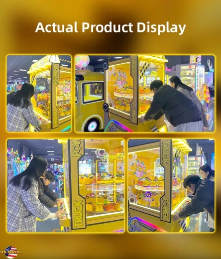 FS-5087 Construction 2 Players Toy Truck Power Prize Game Machine