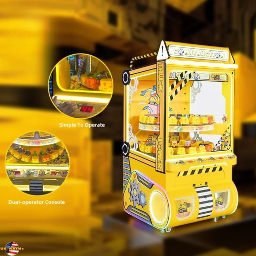 FS-5087 Construction 2 Players Toy Truck Power Prize Game Machine