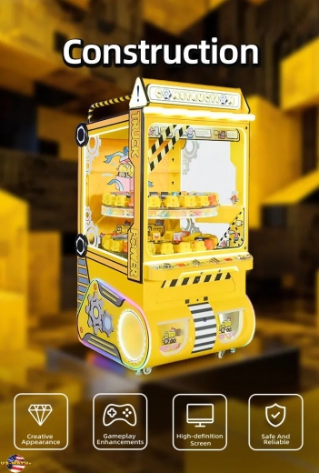 FS-5087 Construction 2 Players Toy Truck Power Prize Game Machine