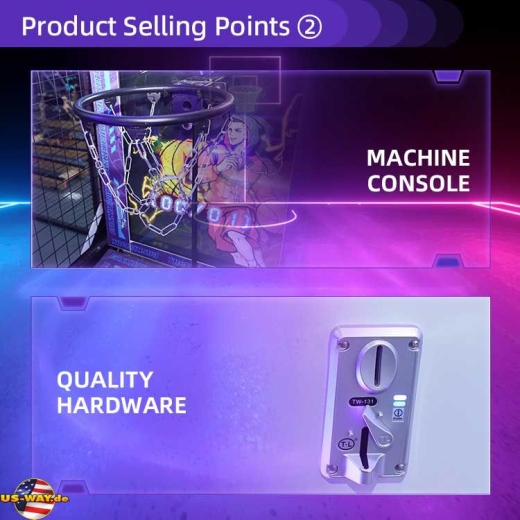 FS-6159 Surprise Basketball Shooting Arcade Machine With LCD Screen