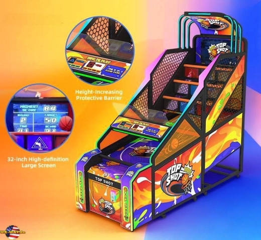FS-6180 Top Shot Coin Operated Basketball Game Machine