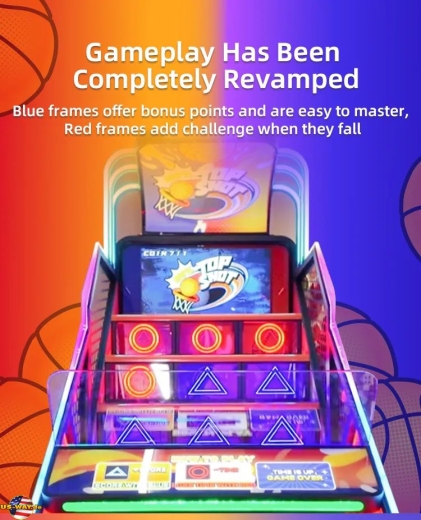 FS-6180 Top Shot Coin Operated Basketball Game Machine