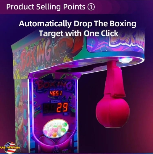 FS-6182 Kids Punching Bag Arcade With Gashapon Bonus