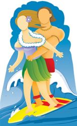 #544 Surfer Couple
