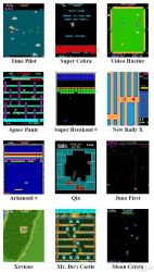 Arcade Automat mit Mnzprfer als Thekengert G-288 Galaga