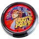 N-0565 Austin Powers Stern 2001 Große Neon-Uhr 17" Zoll Retro Wanduhr