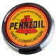 N-0329 Pennzoil Große Neon-Uhr 17" Zoll Retro Wanduhr