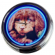 N-0475 Neufi Welpe Große Neon-Uhr 17" Zoll Retro Wanduhr