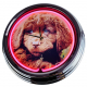 N-0475 Neufi Welpe Große Neon-Uhr 17" Zoll Retro Wanduhr
