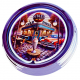 N-0688 Diner Nr.4 - Große Neon-Uhr 17" Zoll Retro Wanduhr