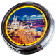 N-0406 Köln Dom Große Neon-Uhr 17" Zoll Retro Wanduhr