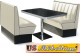 Bel Air HW-120 Dinerbank Set - original 50er Jahre Diner Look