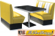 Bel Air HW-120 Dinerbank Set - original 50er Jahre Diner Look