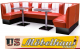Bel Air HW-300 Set Diner Eckbank - 50er Jahre Retro Look