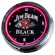 N-0238 J.B. Whiskey Große Neon-Uhr 17" Zoll Retro Wanduhr