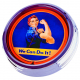 N-0884 We Can Do It! Große Neon-Uhr 17" Zoll Retro Wanduhr