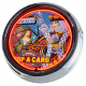 N-0599 Flipper Drop A Card Gottlieb 1971 Große Neon-Uhr 17" Zoll Retro Wanduhr