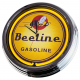N-0613 Beeline Gasoline Große Neon-Uhr 17" Zoll Retro Wanduhr