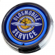 N-0616 Oldsmobile Service Große Neon-Uhr 17" Zoll Retro Wanduhr