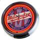 N-0619 Milwaukee Electric Tools Corp Große Neon-Uhr 17" Zoll Retro Wanduhr