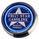 N-0623 White Star Gasoline Große Neon-Uhr 17" Zoll Retro Wanduhr