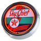 N-0642 Sky Chief Texaco Große Neon-Uhr 17" Zoll Retro Wanduhr