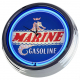 N-0654 Marine Gasoline Große Neon-Uhr 17" Zoll Retro Wanduhr