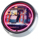 N-0665 Destiny Highway Große Neon-Uhr 17" Zoll Retro Wanduhr