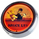 N-0669 Bruce Lee Karate Kämpfer Große Neon-Uhr 17" Zoll Retro Wanduhr