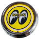 N-0259 Moon Große Neon-Uhr 17" Zoll Retro Wanduhr