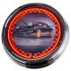 N-0293 Porsche GT3 Große Neon-Uhr 17" Zoll Retro Wanduhr