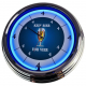 N-0279 Kein Bier vor Vier Große Neon-Uhr 17" Zoll Retro Wanduhr