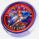 N-0684 America`s Highway Große Neon-Uhr 17" Zoll Retro Wanduhr