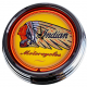 N-0322 Indian Große Neon-Uhr 17" Zoll Retro Wanduhr