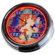N-0580 Flipper Jungle Gottlieb 1972 Große Neon-Uhr 17" Zoll Retro Wanduhr