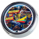 N-0738 Flipper Shooting The Rapids Zaccaria 1979 Große Neon-Uhr 17" Zoll Retro Wanduhr